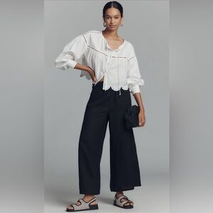 Anthropologie The Somerset Linen Pull On Pant NWT Tall